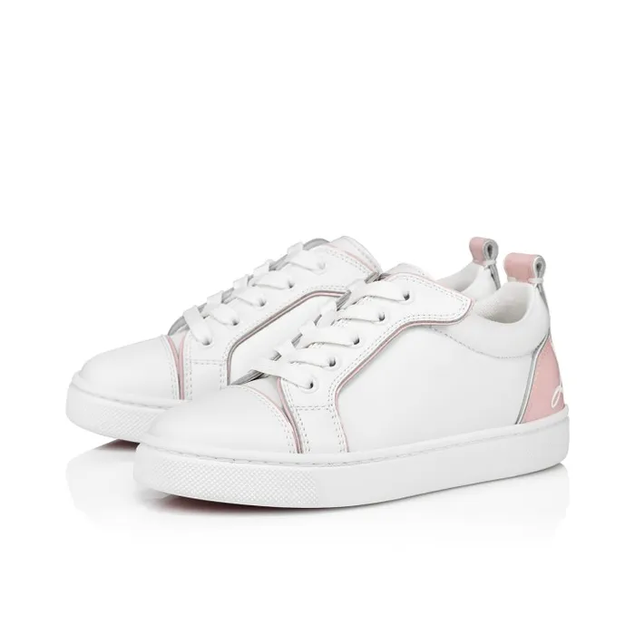 Kids Funnyto Sneakers 8211 Calf Leather And Patent Calf Leather 8211 Rosy Christian Louboutin Sneakers