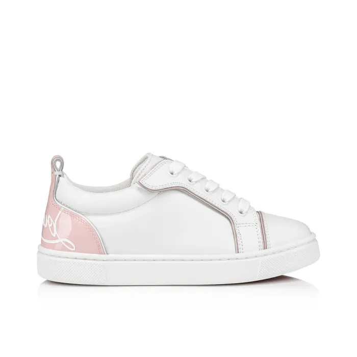 Kids Funnyto Sneakers 8211 Calf Leather And Patent Calf Leather 8211 Rosy Christian Louboutin Sneakers