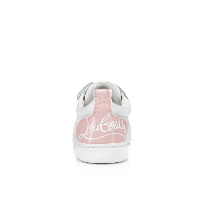 Kids Funnyto Sneakers 8211 Calf Leather And Patent Calf Leather 8211 Rosy Christian Louboutin Sneakers