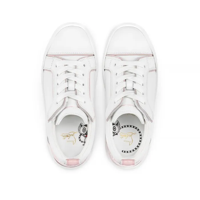 Kids Funnyto Sneakers 8211 Calf Leather And Patent Calf Leather 8211 Rosy Christian Louboutin Sneakers