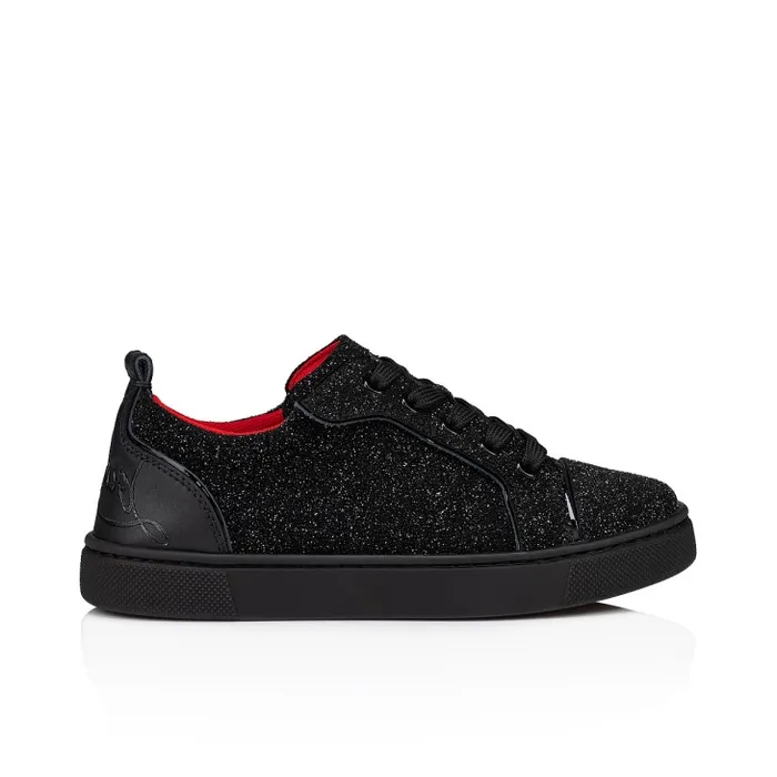 Kids Funnyto Sneakers 8211 Leather Comte 8211 Black Christian Louboutin Sneakers