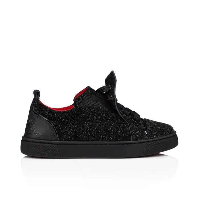 Kids Funnyto Sneakers 8211 Leather Comte 8211 Black Christian Louboutin Sneakers