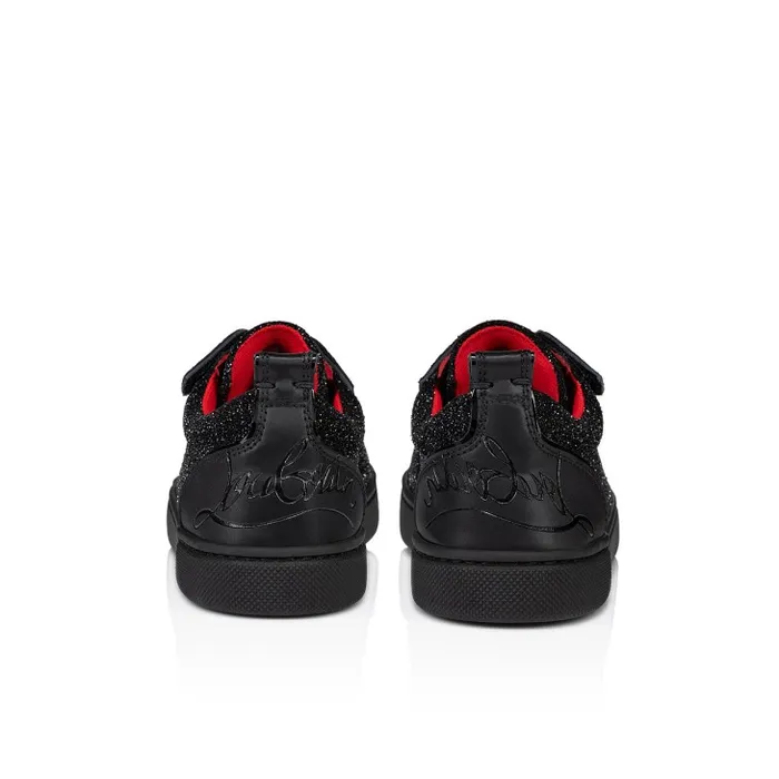 Kids Funnyto Sneakers 8211 Leather Comte 8211 Black Christian Louboutin Sneakers
