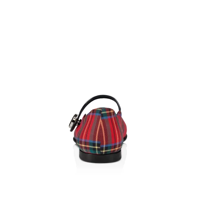 Kids Melodie Chick Ballerinas 8211 Tartan Printed Cotton 8211 Multicolor Christian Louboutin Ballerinas