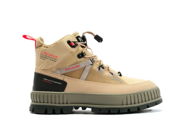 Kids PALLASHOCK TRAVEL WP Desert PALLADIUM Boots
