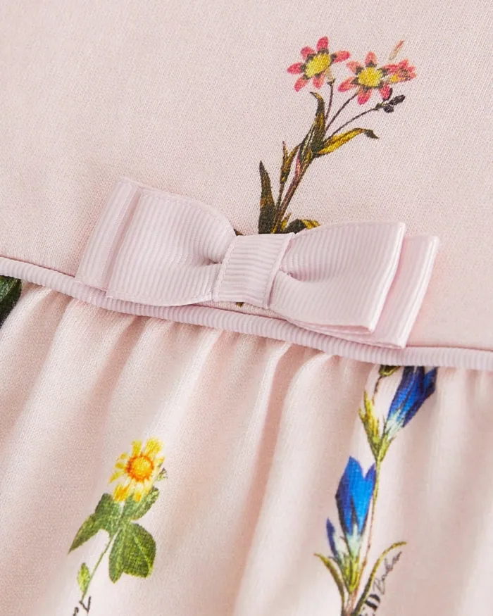 Kids SHANLL 8211 Floral Jersey Romper And TShirt Set Pink Ted Baker Playsuits and Sets Kids SHANLL 8211 Floral Jersey Romper And TShirt Set Pink Ted Baker Playsuits and Sets