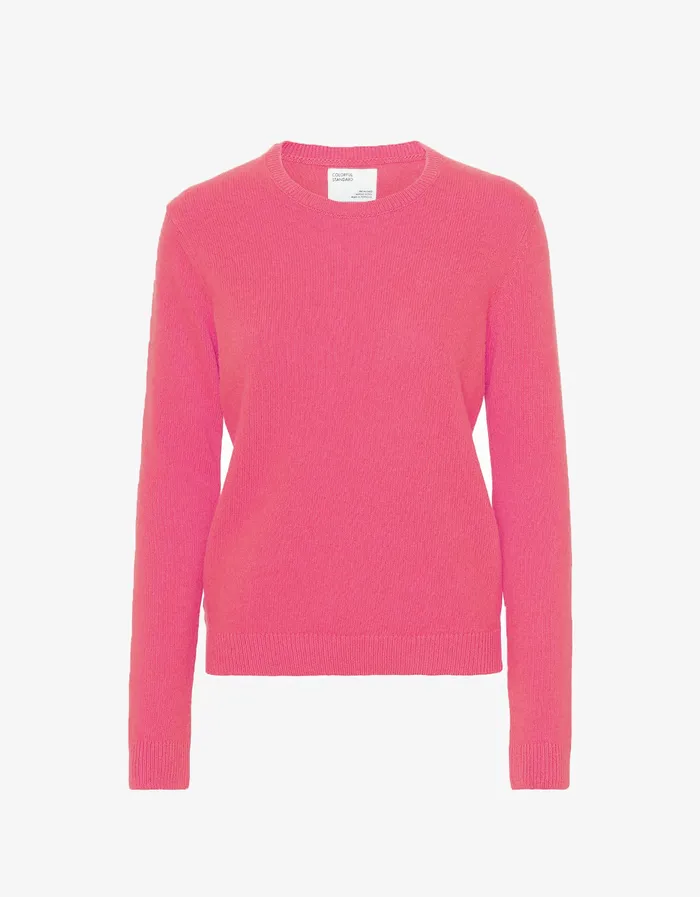 Knit Sweaters Colorfulstandard Women Women Classic Merino Wool Crew 8211 Bubblegum Pink