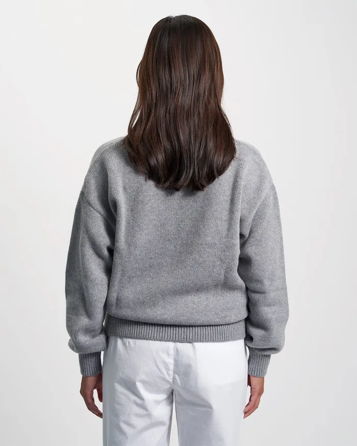 Knit Sweaters Oversized Merino Wool Crew 8211 Purple Haze Colorfulstandard Women