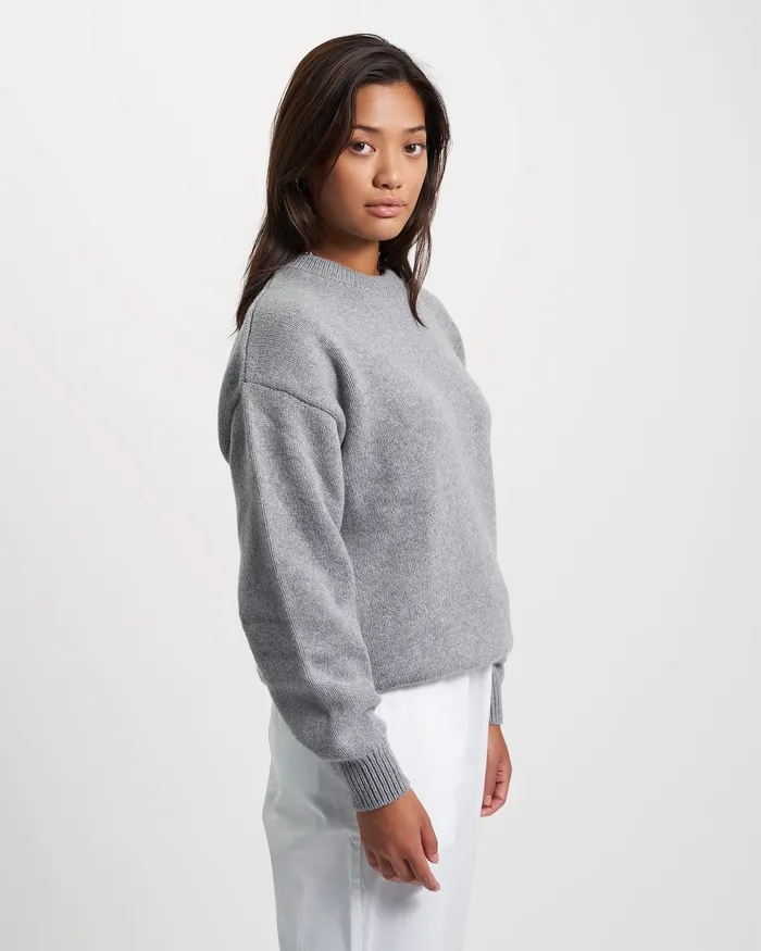 Knit Sweaters Oversized Merino Wool Crew 8211 Purple Haze Colorfulstandard Women