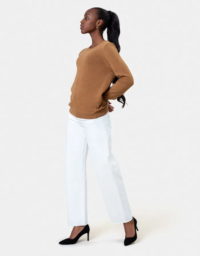 Knit Sweaters Women Classic Merino Wool Crew 8211 Dusty Olive 8211 Colorfulstandard Women