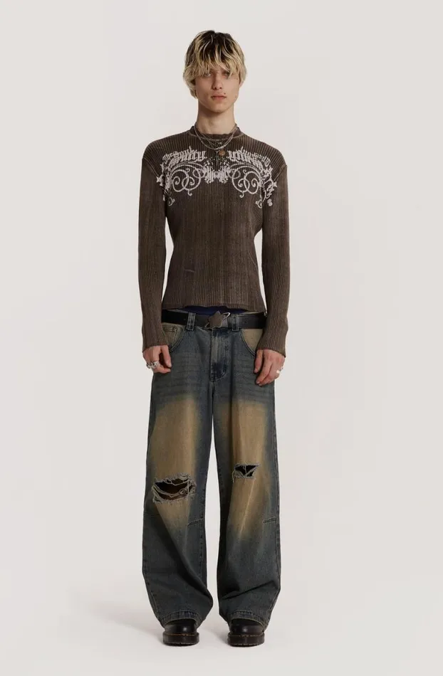 Knitwear Men Jaded London Enzyme Knit