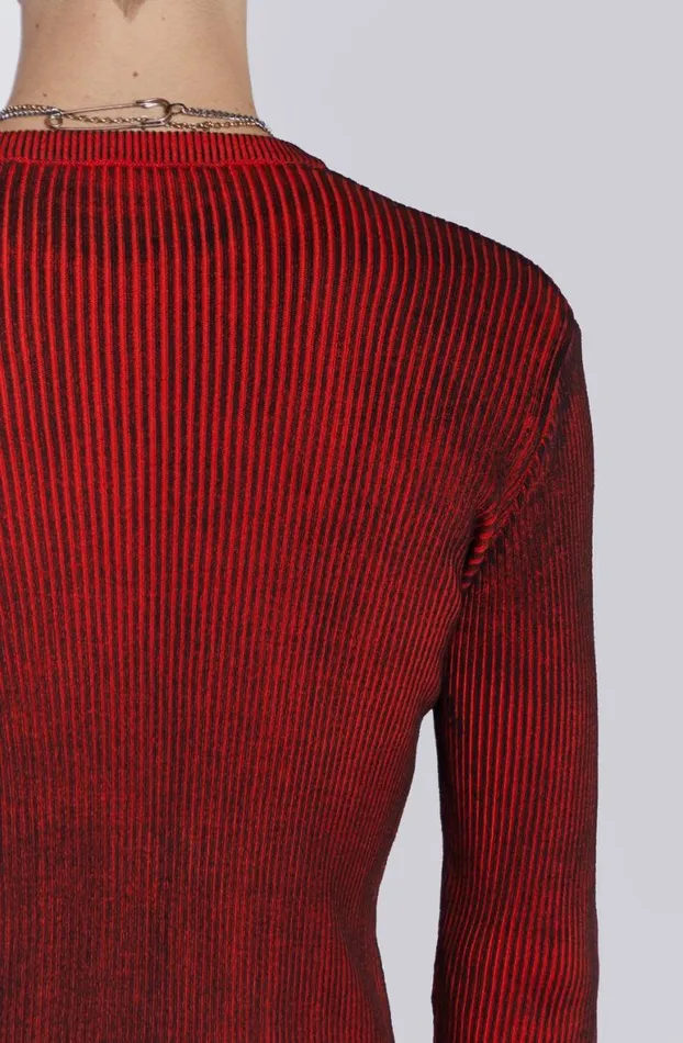 Knitwear Men Jaded London Red Scrape Knit