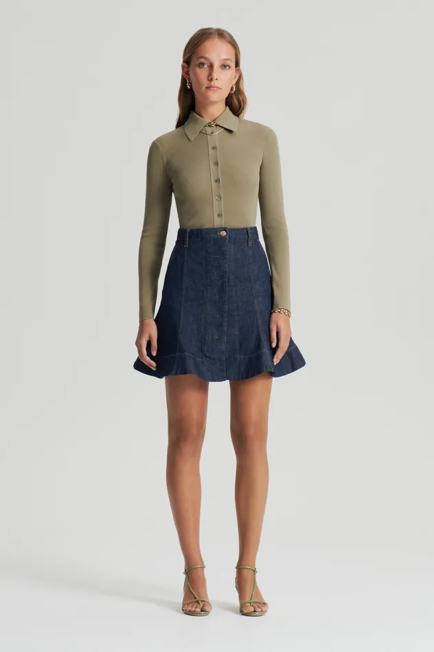 Knitwear Scanlan Theodore Women KNIT SHIRT SAFARI