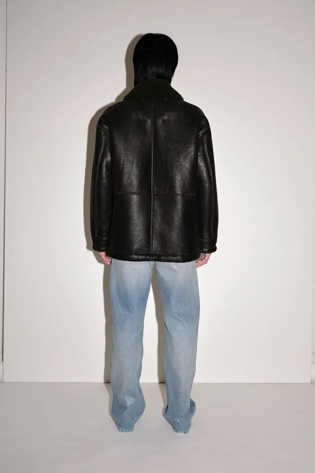 Kyoto Leather 8211 Black WomenMen Won Hundred Coats Jackets and Blazers