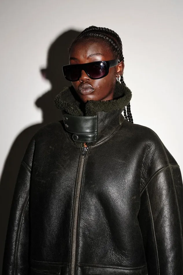 Kyoto Leather 8211 Black WomenMen Won Hundred Coats Jackets and Blazers