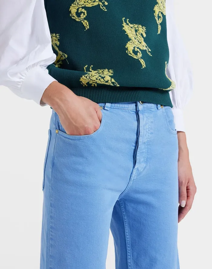 La Doublej Better Than Your Boyfriend Jeans Light Blue In Denim Women Shorts and Pants