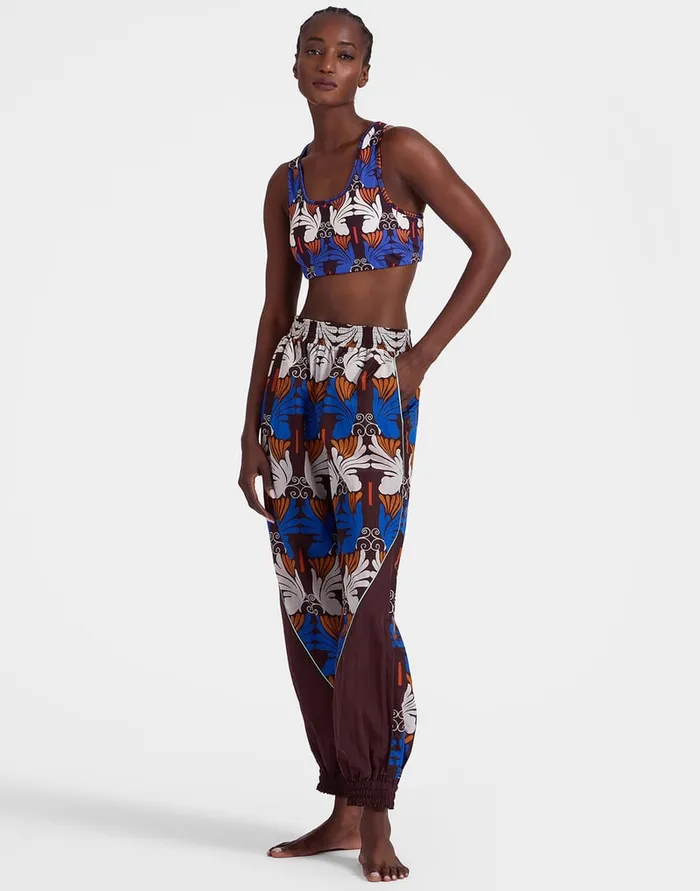 La Doublej Court Pants Ali Chocolate In Nylon Women Loungewear
