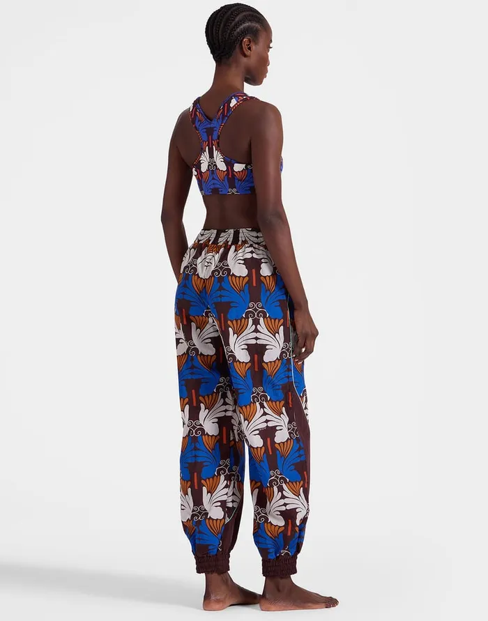 La Doublej Court Pants Ali Chocolate In Nylon Women Loungewear