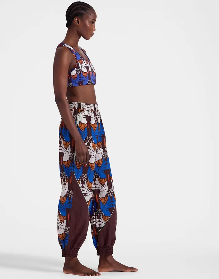 La Doublej Court Pants Ali Chocolate In Nylon Women Loungewear