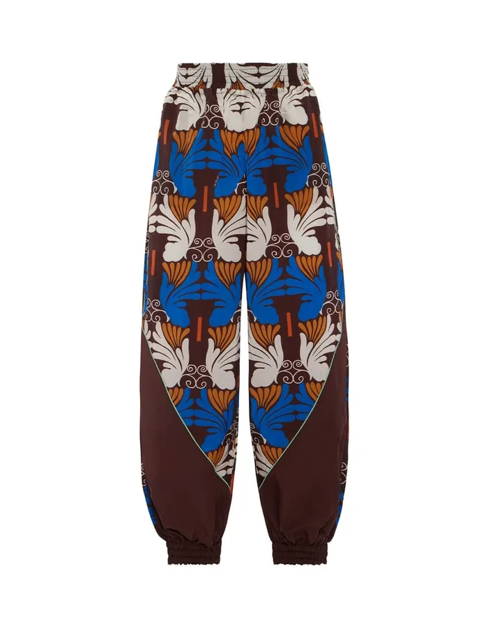 La Doublej Court Pants Ali Chocolate In Nylon Women Loungewear