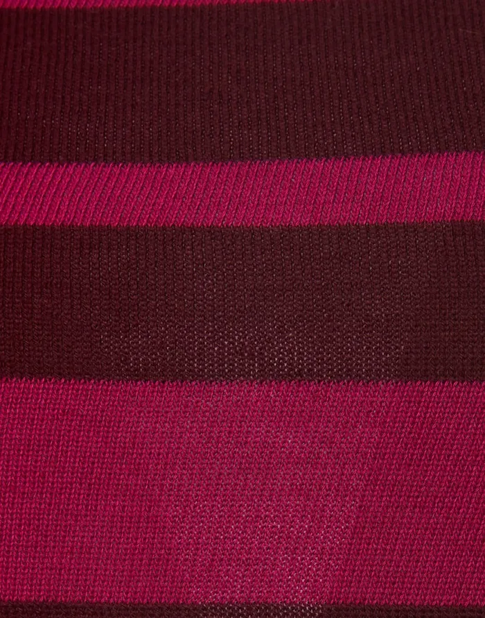 La Doublej Crew Top Solid Fuchsia In Cotton Cashmere Women Knitwear