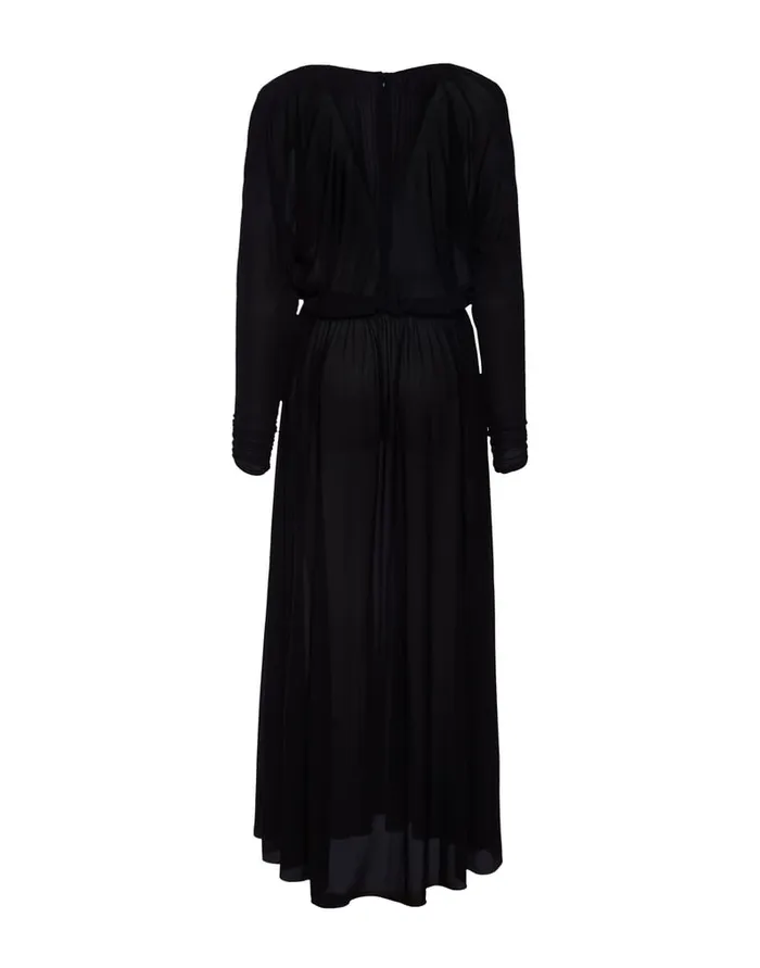 La Doublej Demeter Dress Black In Gauze Jersey Women Dresses