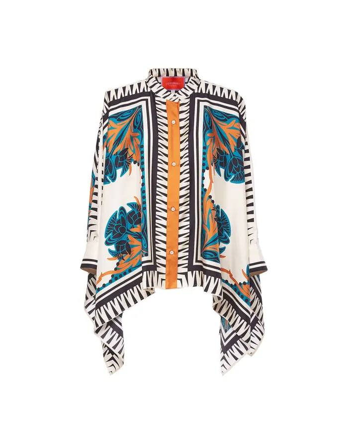 La Doublej Foulard Shirt Florence Place In Silk Twill Women Shirts and Tops
