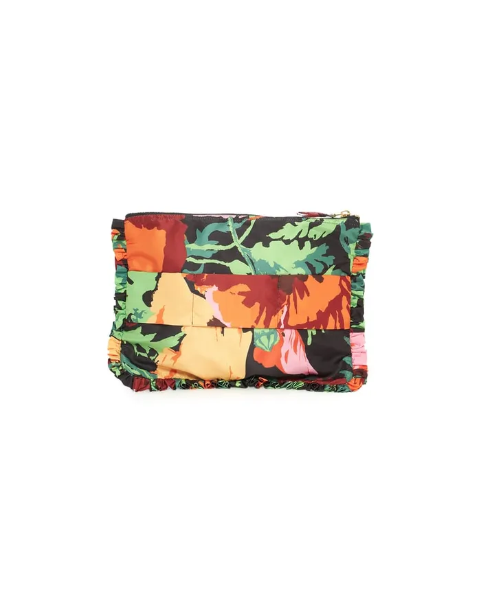 La Doublej Hand Pochette Wonderland Black In Light Faille Women Bags and Pochettes