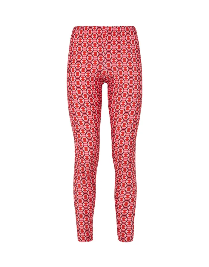La Doublej Leggings Sugar Rush Red In Skinny Jersey Women Shorts and Pants