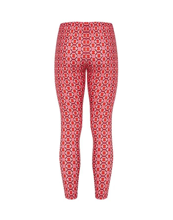 La Doublej Leggings Sugar Rush Red In Skinny Jersey Women Shorts and Pants