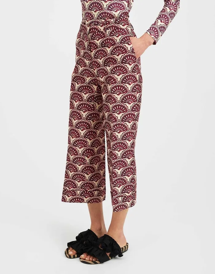 La Doublej Pinocchio Pants Fans Purple In Cady Wool Women Shorts and Pants