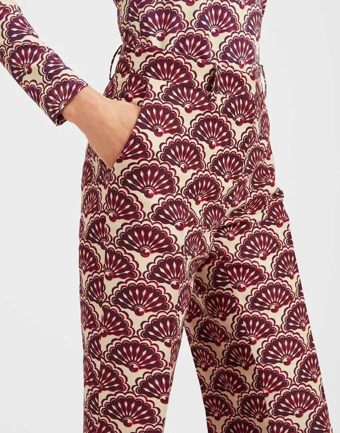 La Doublej Pinocchio Pants Fans Purple In Cady Wool Women Shorts and Pants