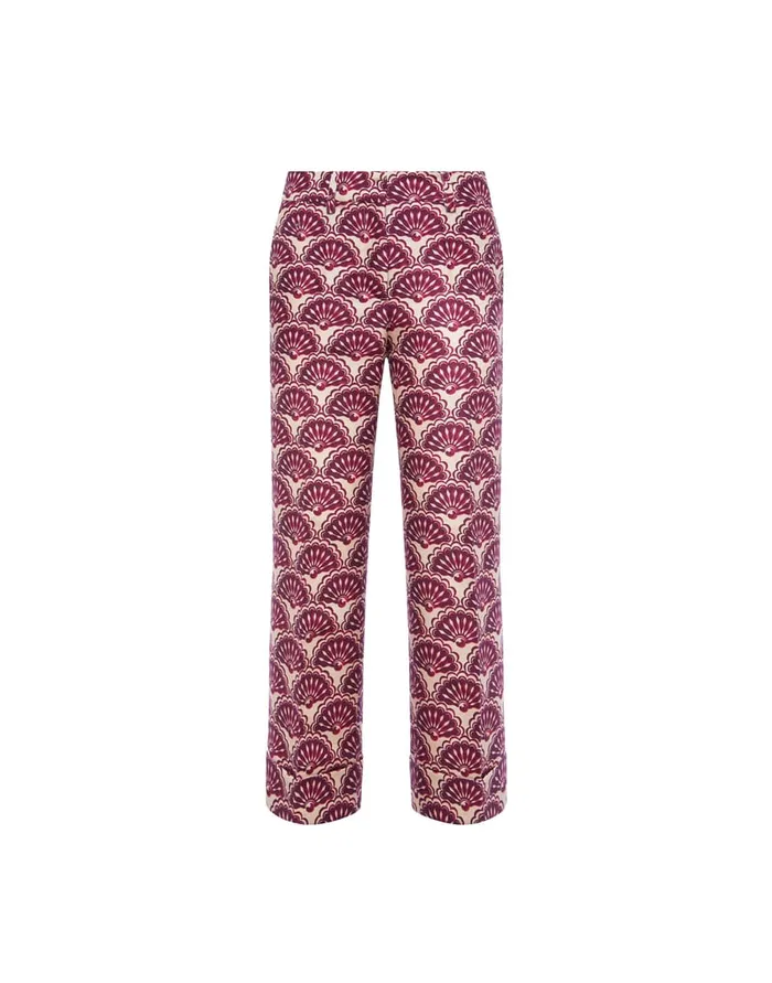 La Doublej Pinocchio Pants Fans Purple In Cady Wool Women Shorts and Pants