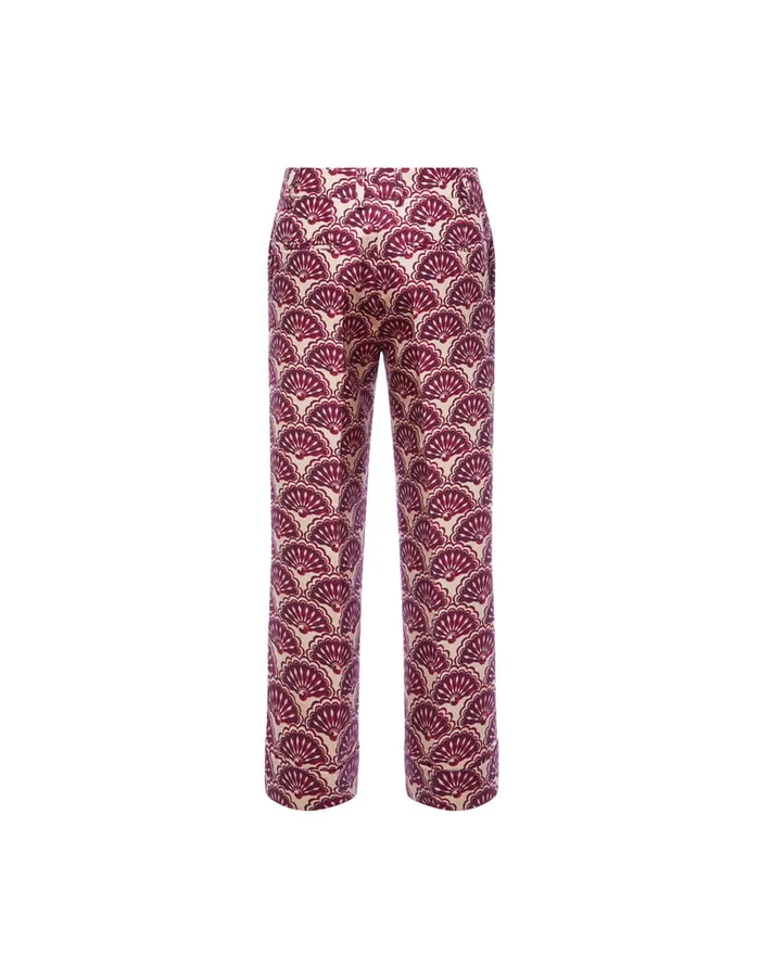 La Doublej Pinocchio Pants Fans Purple In Cady Wool Women Shorts and Pants