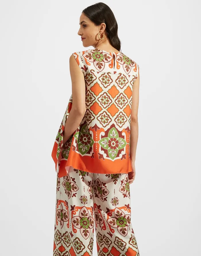 La Doublej San Carlo Top Partenope Place In Twill Silk Women Shirts and Tops