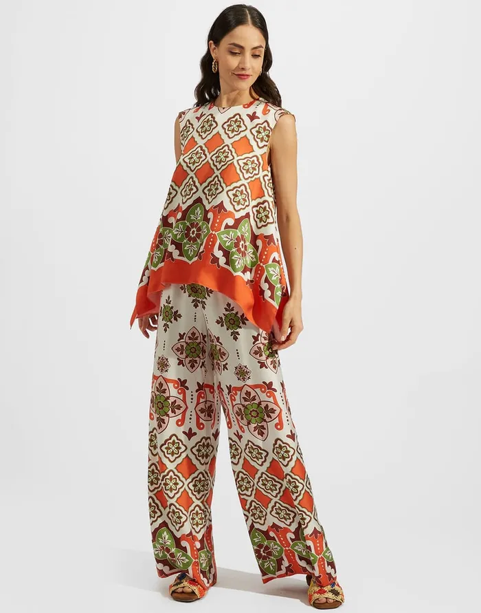 La Doublej San Carlo Top Partenope Place In Twill Silk Women Shirts and Tops