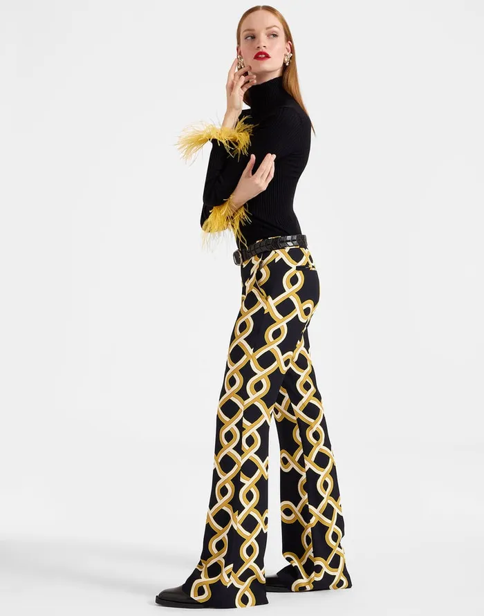 La Doublej Saturday Night Pants Tackle Black In Sabl Satin Women Shorts and Pants