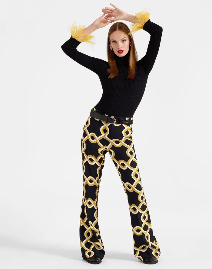 La Doublej Saturday Night Pants Tackle Black In Sabl Satin Women Shorts and Pants