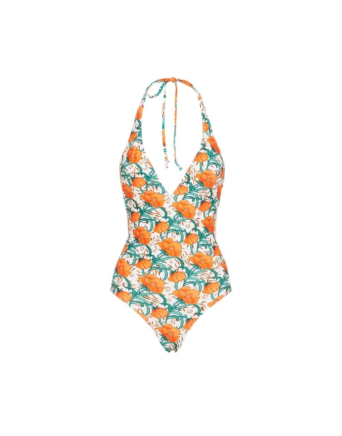 La Doublej Sexy Swimsuit Morpheus Orange In Lycra Women Swimwear