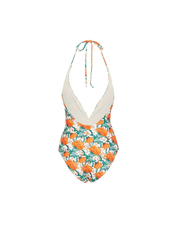 La Doublej Sexy Swimsuit Morpheus Orange In Lycra Women Swimwear
