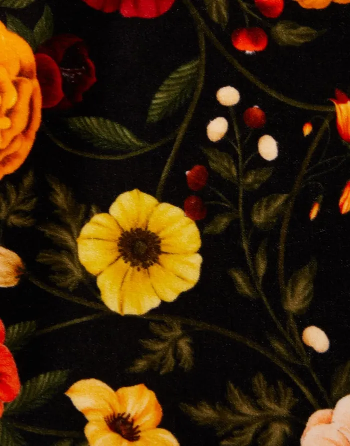 La Doublej Short Skirt Botticelli Black In Cotton Velvet Women Skirts