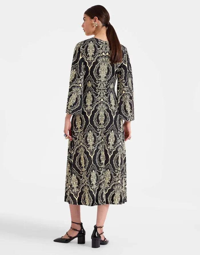 La Doublej Sorella Dress Banquet Black In Flowy Jersey Women Dresses