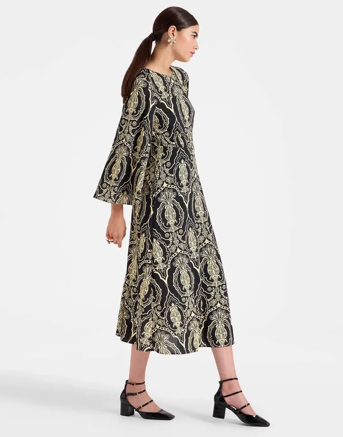 La Doublej Sorella Dress Banquet Black In Flowy Jersey Women Dresses