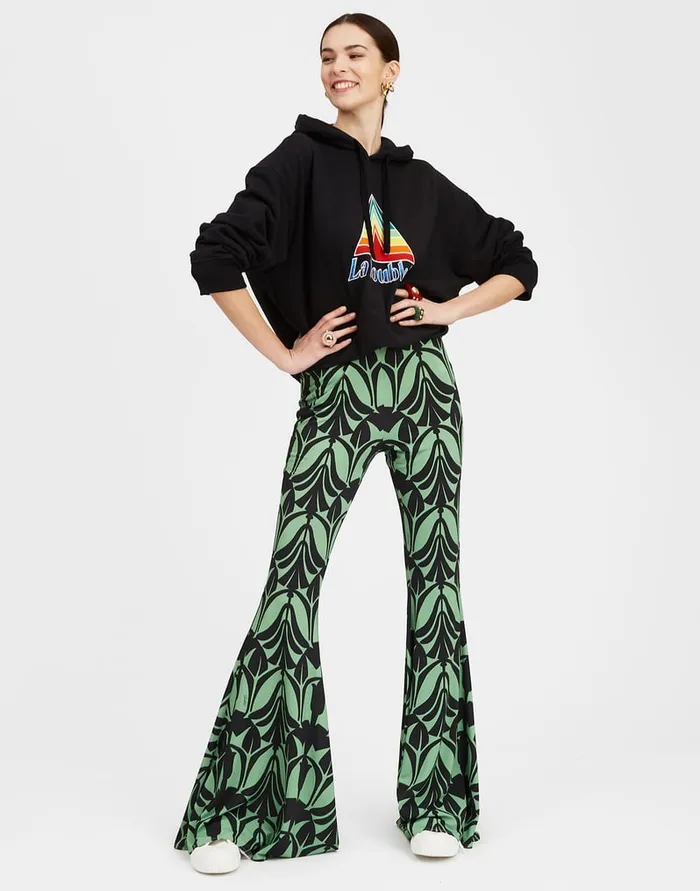 La Doublej Superflare Pant Papyrus In Flowy Jersey Women Shorts and Pants