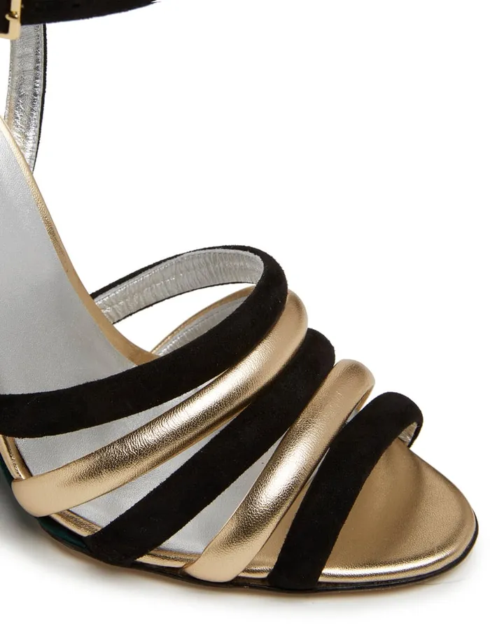 La Doublej Tones Wedge Solid Green In Raso Women Shoes