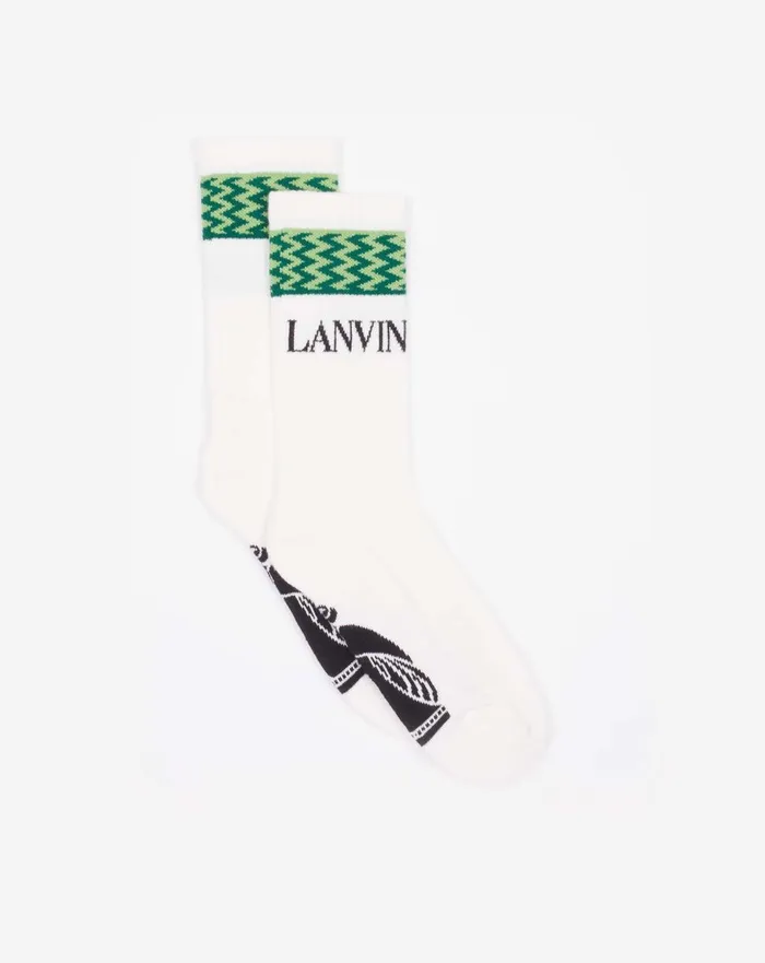 Lanvin Curb Socks Absinthebottle Men Lanvin Socks
