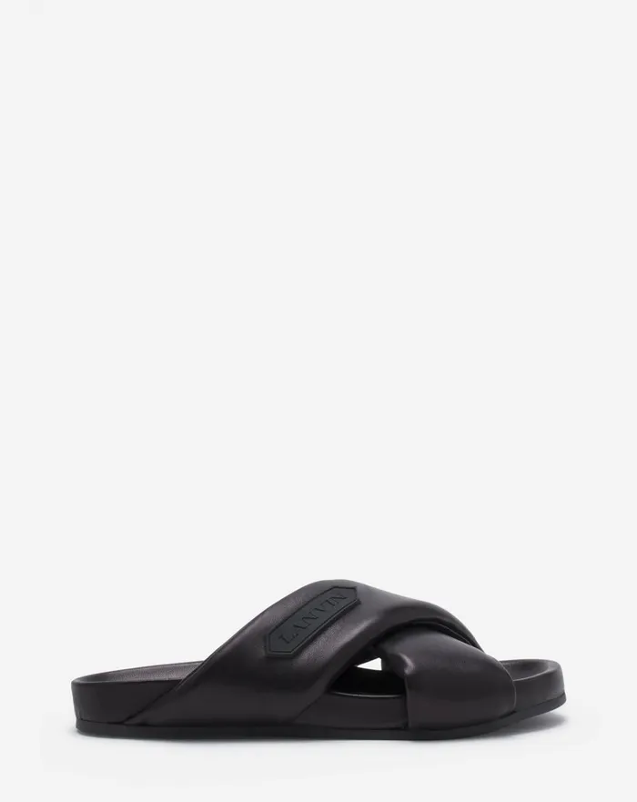 Lanvin Tinkle Sandals In Leather Black Women Lanvin Sandals and Mules