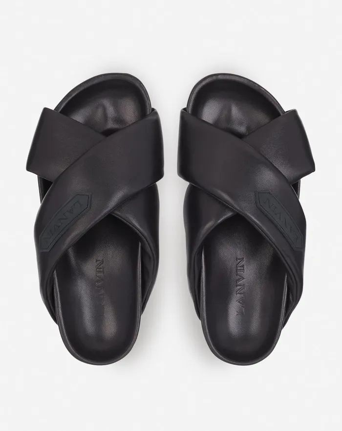 Lanvin Tinkle Sandals In Leather Black Women Lanvin Sandals and Mules Lanvin Tinkle Sandals In Leather Black Women Lanvin Sandals and Mules
