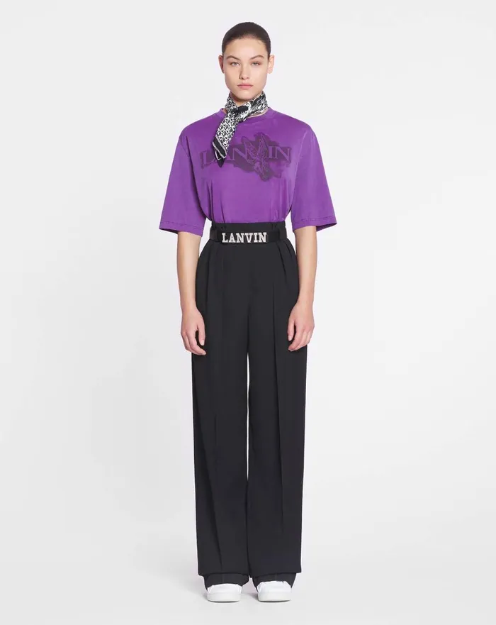 Lanvin X Future Classic Eagle Print Tshirt Purple Reign Men Lanvin Tshirts and Polos Lanvin X Future Classic Eagle Print Tshirt Purple Reign Men Lanvin Tshirts and Polos