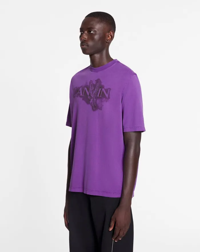 Lanvin X Future Classic Eagle Print Tshirt Purple Reign Men Lanvin Tshirts and Polos Lanvin X Future Classic Eagle Print Tshirt Purple Reign Men Lanvin Tshirts and Polos